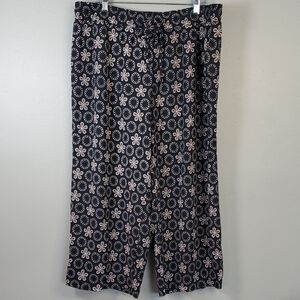 New York Clothing Co. Wide Leg, Floral Printed Pants. Size 2X